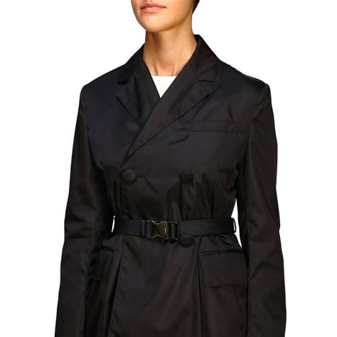 prada damen jacke schwarz|Schwarz Jacke Aus Samt .